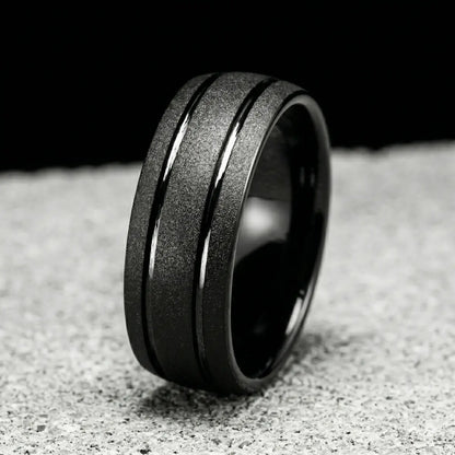 Matte Black Tungsten Band 8mm