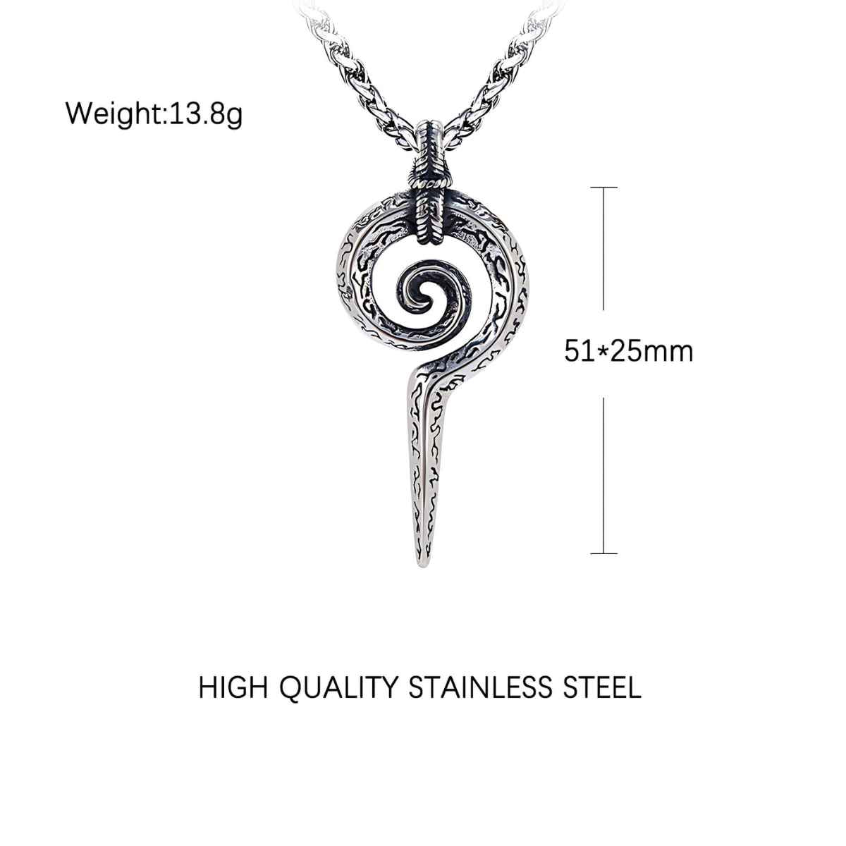 Stainless Steel Mayan Totem Necklace Xenos Jewelry