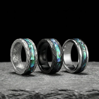 Men‘s Abalone Rings Details