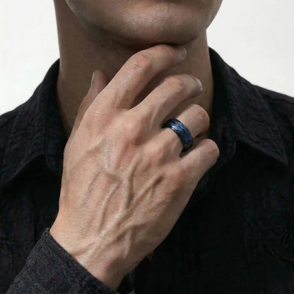 Alliance Homme Noire et Bleue 