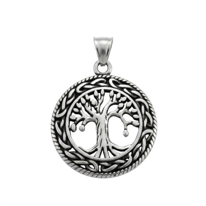 Men‘s Yggdrasil Pendant Only with Braided Edge