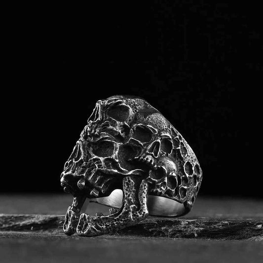 Multi Skull Heads Ring Xenos Jewelry