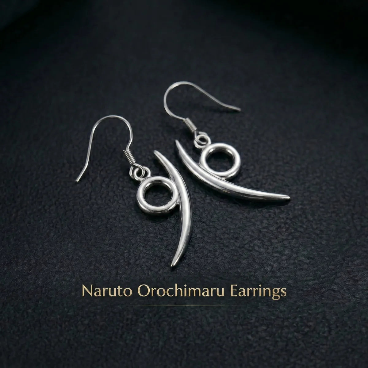 Naruto Orochimaru Earrings Sterling Silver Front Details
