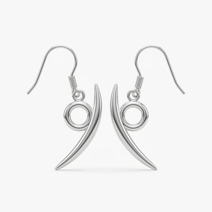 Naruto Orochimaru Earrings Sterling Silver Top View