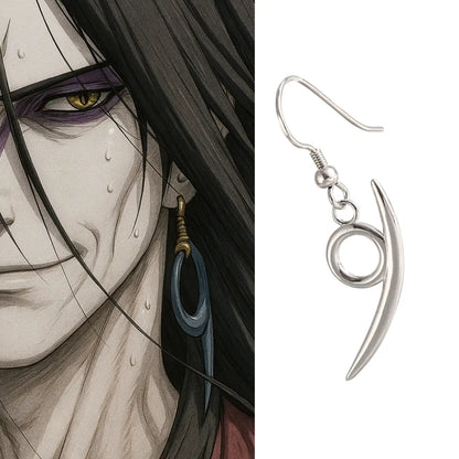 Naruto Orochimaru Earrings Sterling Silver
