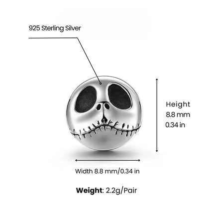 Nightmare Before Christmas Earrings Sterling Silver