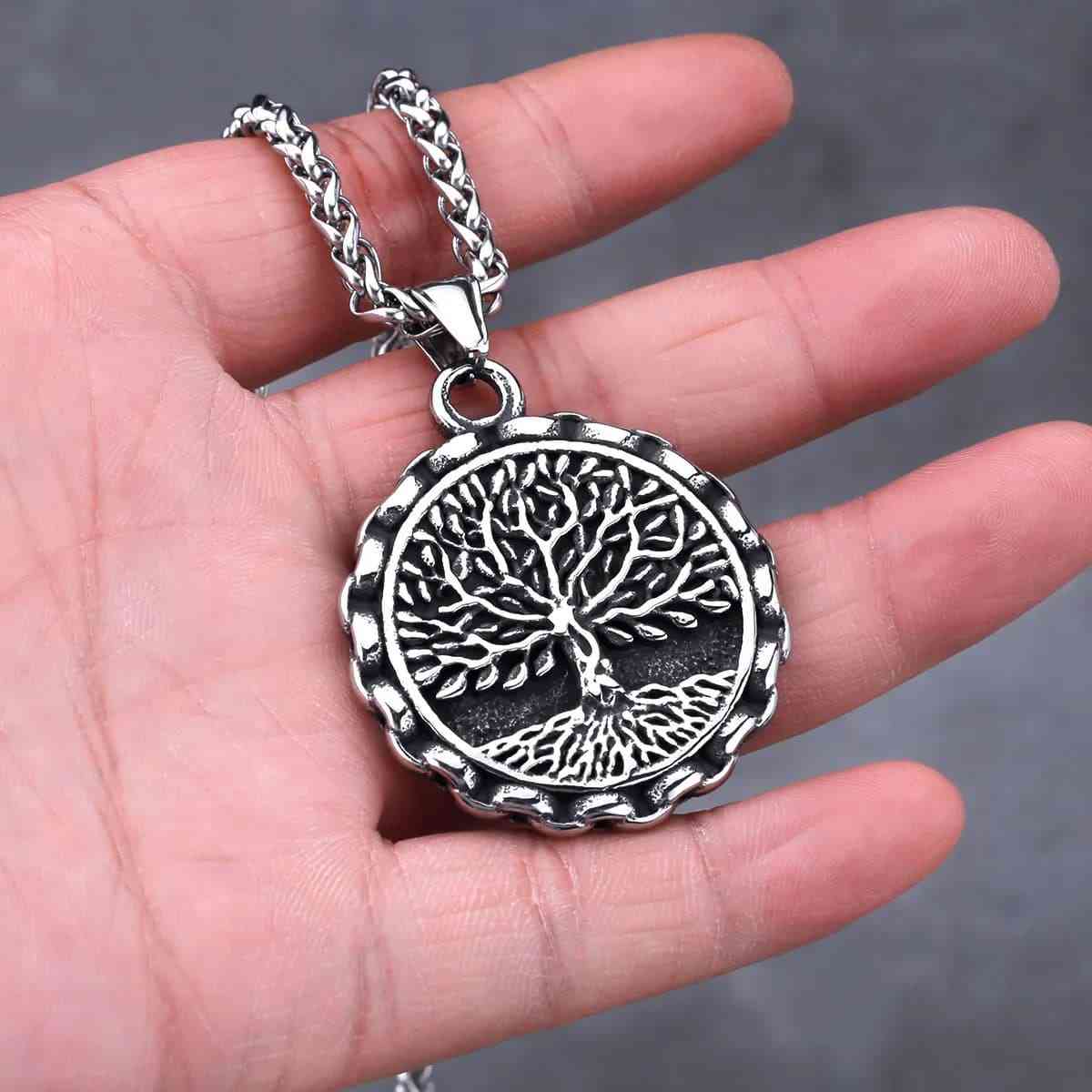 Nordic Viking Yggdrasil Pendant Pendant with Chain Xenos Jewelry