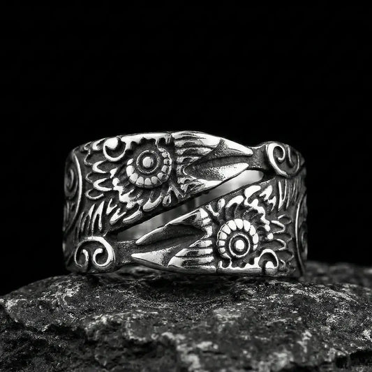 Norse Totem Raven Ring