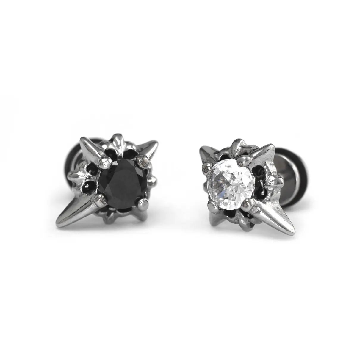 North Star Stud Earrings in Stainless Steel Details