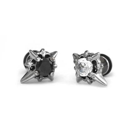 North Star Stud Earrings in Stainless Steel Details