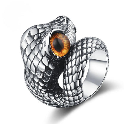 Orange Eye Viper Ring Details