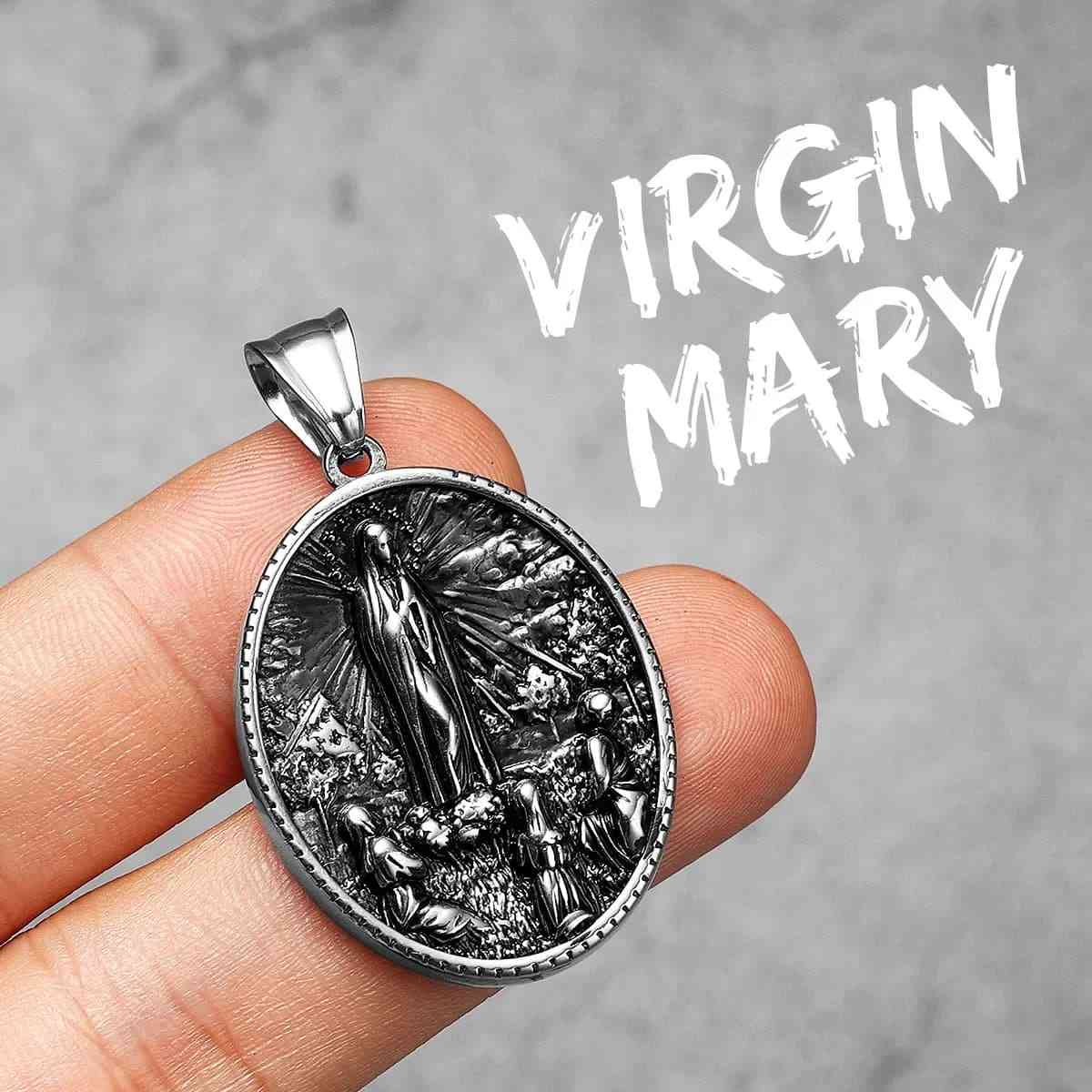 Our Lady of Fatima Medal Pendant Only Xenos Jewelry