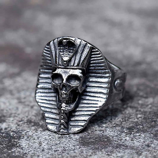 Pharaoh Skull Ring Xenos Jewelry