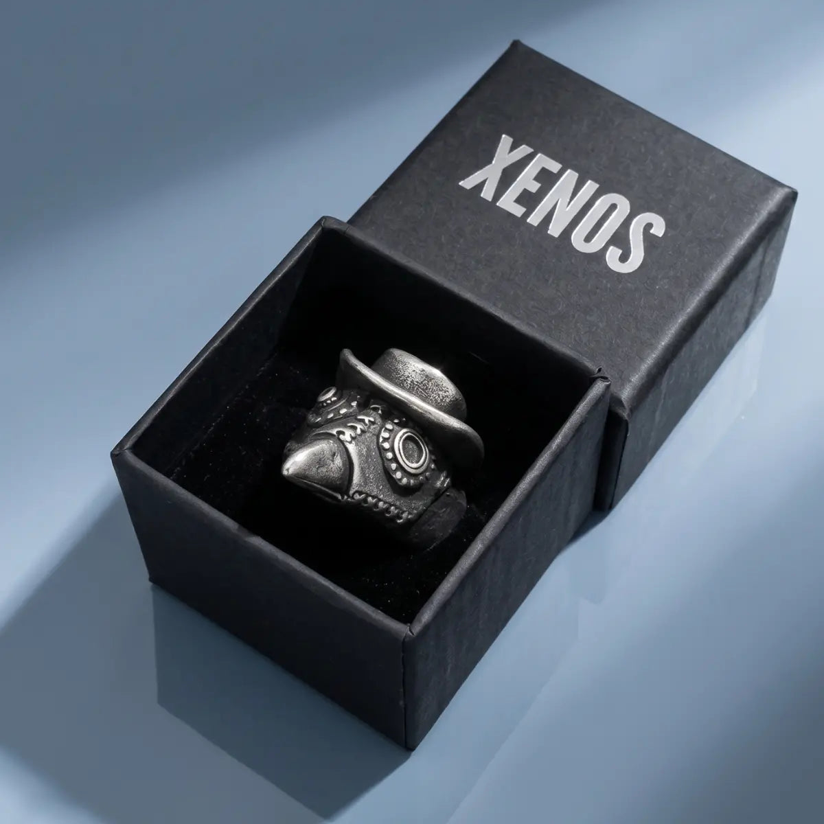 Plague Doctor Ring Inside a Xenos Jewelry Box