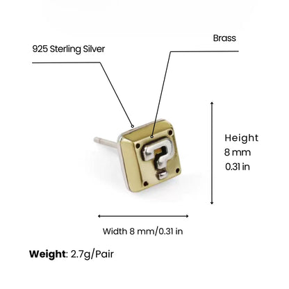 Question Mark Earrings Dimensions and Weight