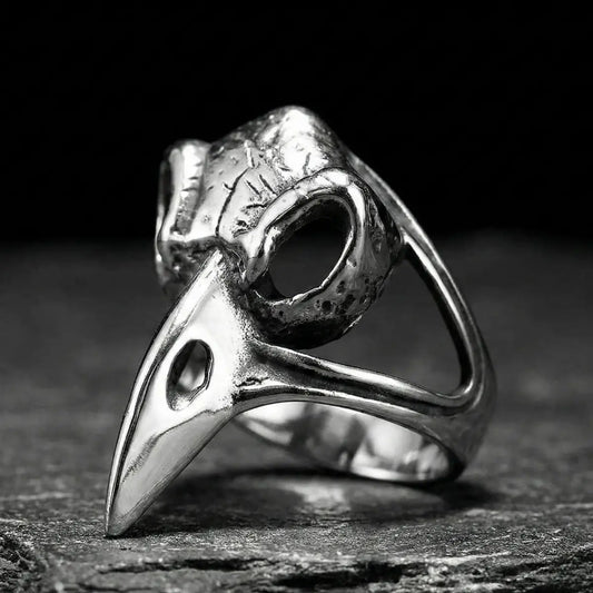 Raven Skull Ring