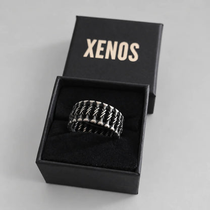 Ribcage Spine Ring Silver Packaging Box View