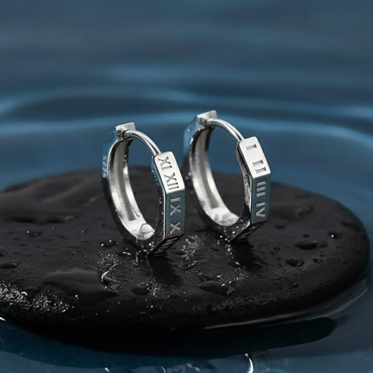 Roman Numeral Stud Earrings