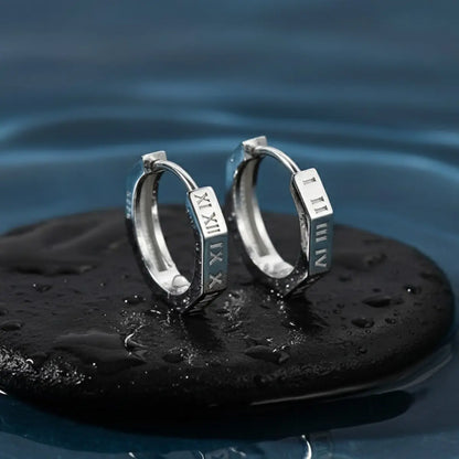 Roman Numeral Stud Earrings