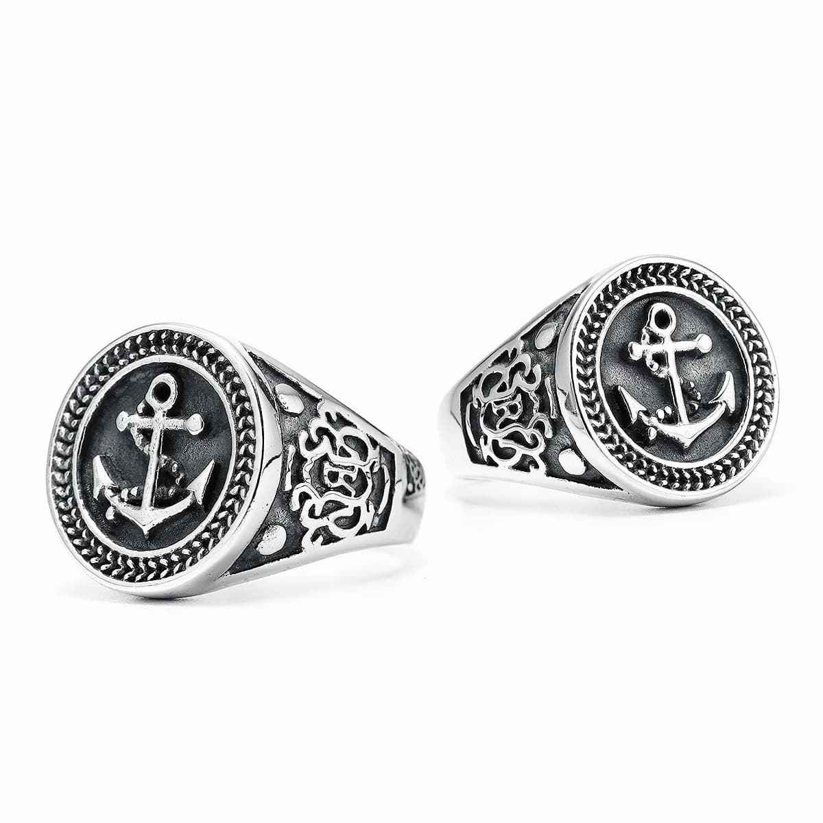 Achor Rings Round Anchor Ring for Men and Women | Xenos Jewelry