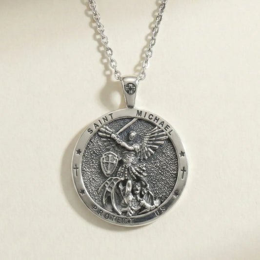 Round St Michael Medallion