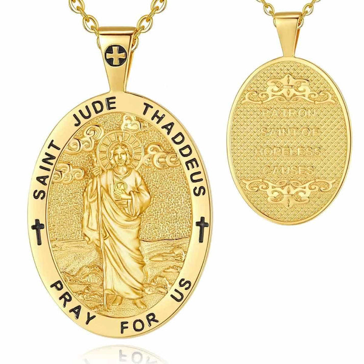 Collana di San Giuda Placcata Oro 18K