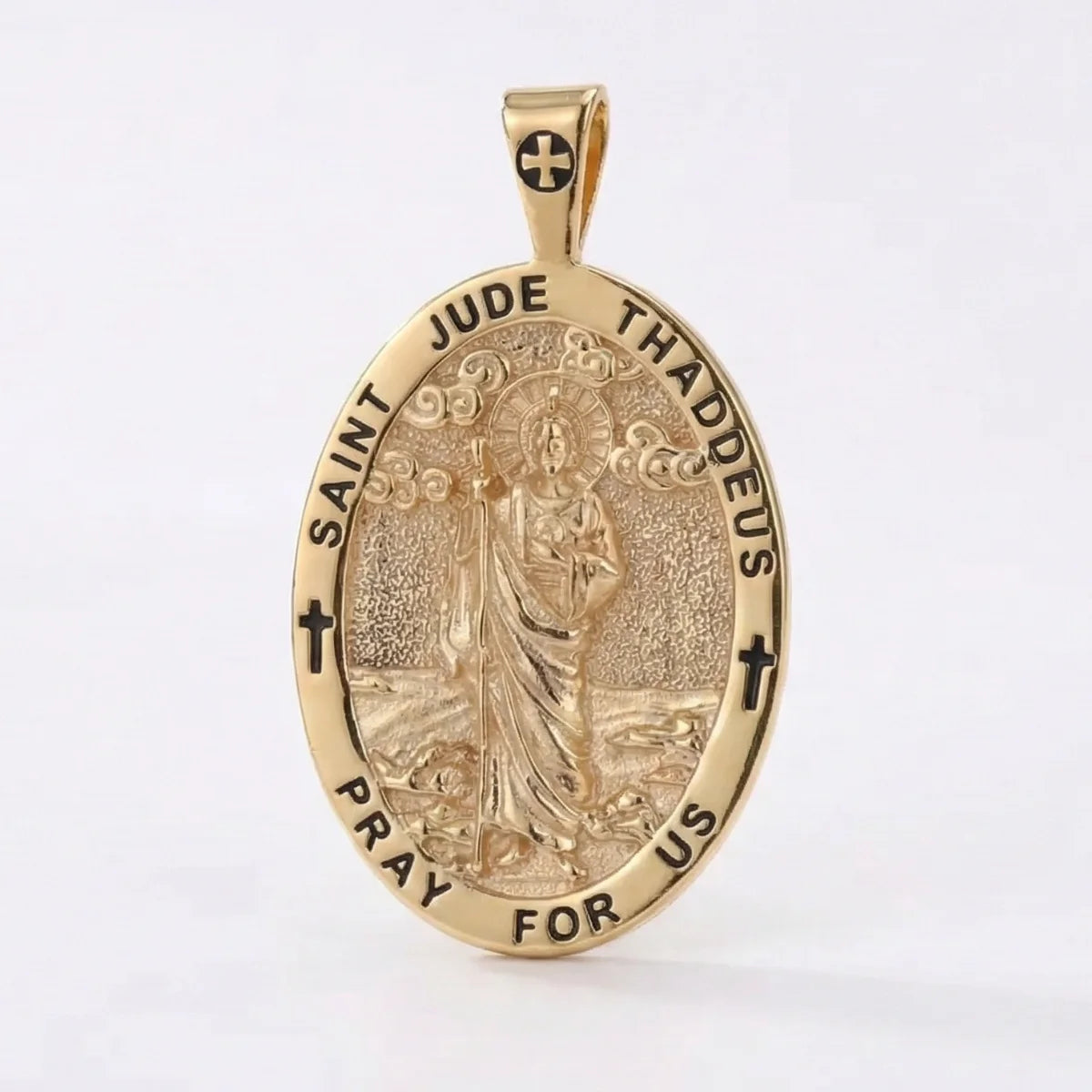 Saint Jude Necklace 18K Gold Plated Silver