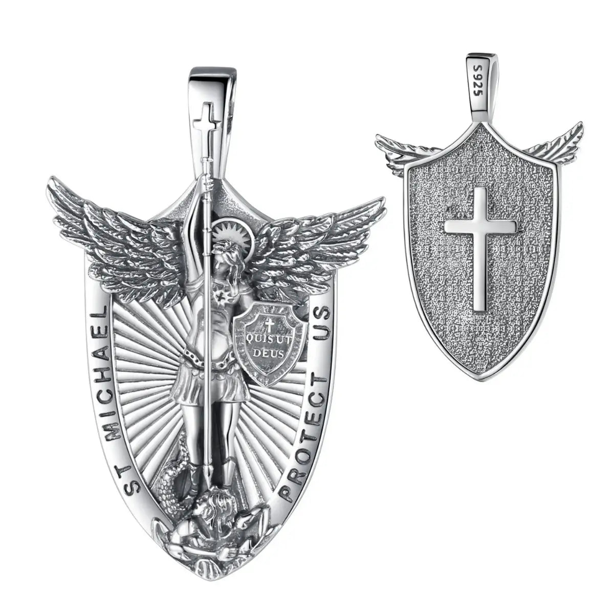 Saint Michael Shield Necklace Only Pendant