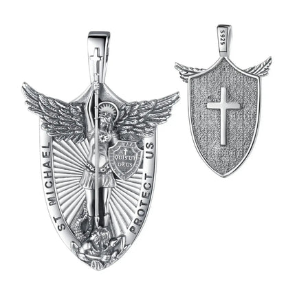 Saint Michael Shield Necklace Only Pendant