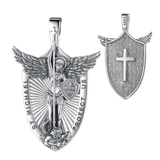Saint Michael Shield Necklace Only Pendant