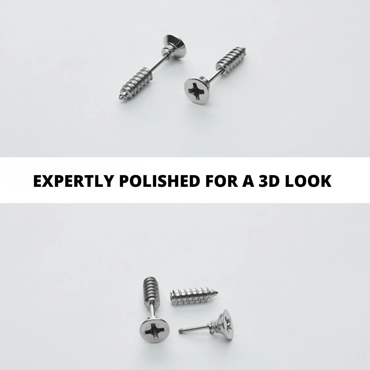 Screw Stud Earrings Details