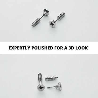 Screw Stud Earrings Details