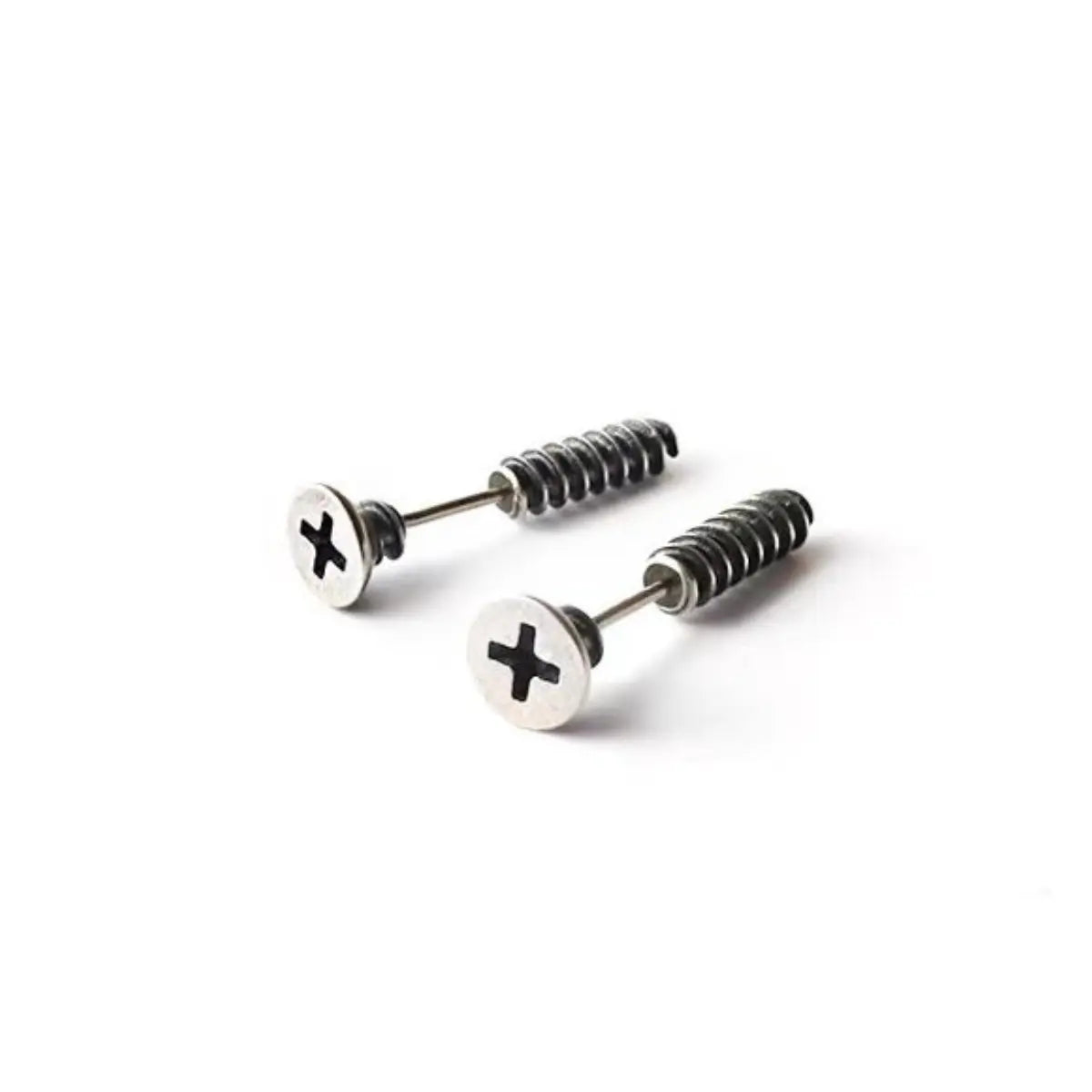 Screw Stud Earrings Sterling Silver