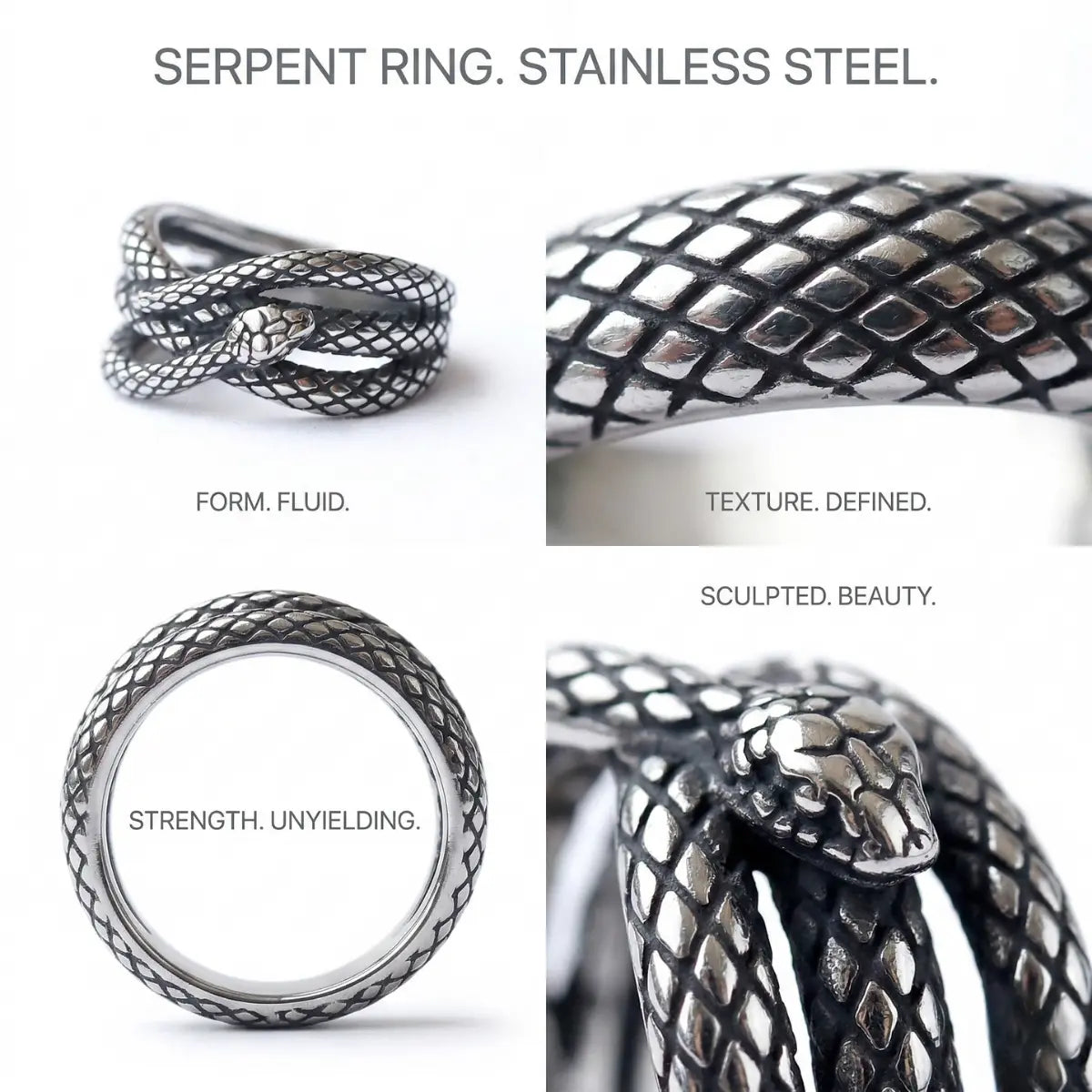 Serpent Band Ring Features