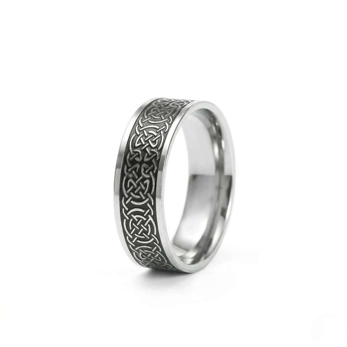 Silver Celtic Knot Band