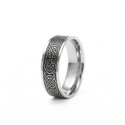 Silver Celtic Knot Band