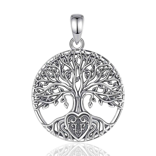 Silver Family Tree Necklace Pendant Only Xenos Jewelry