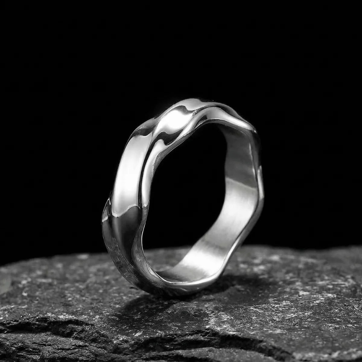 Silver Mobius Strip Ring