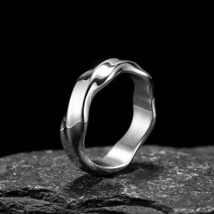 Silver Mobius Strip Ring