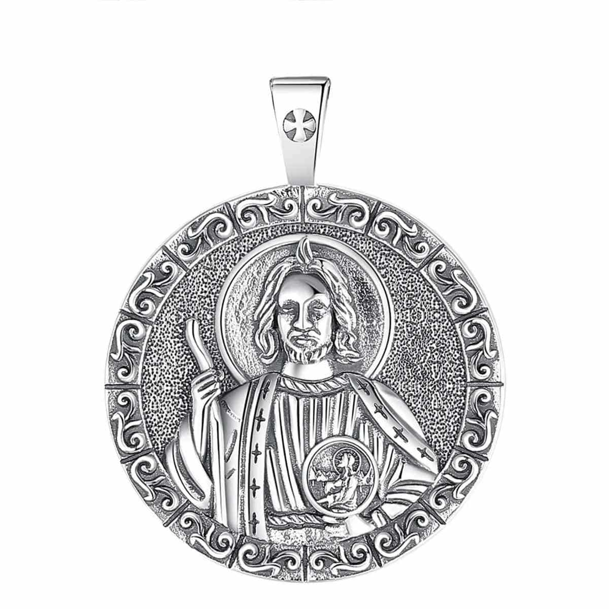 Silver San Judas Pendant Pendant Only Xenos Jewelry