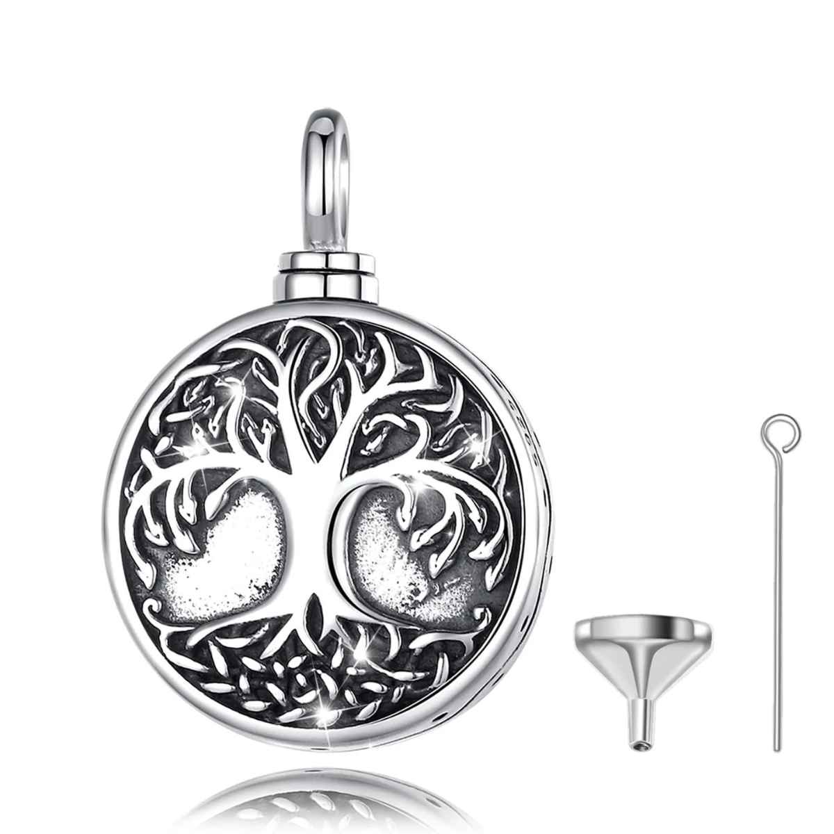 Silver Tree of Life Urn Necklace Pendant Only Xenos Jewelry