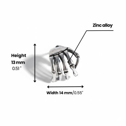 Skeleton Hand Ear Cuff Dimensions