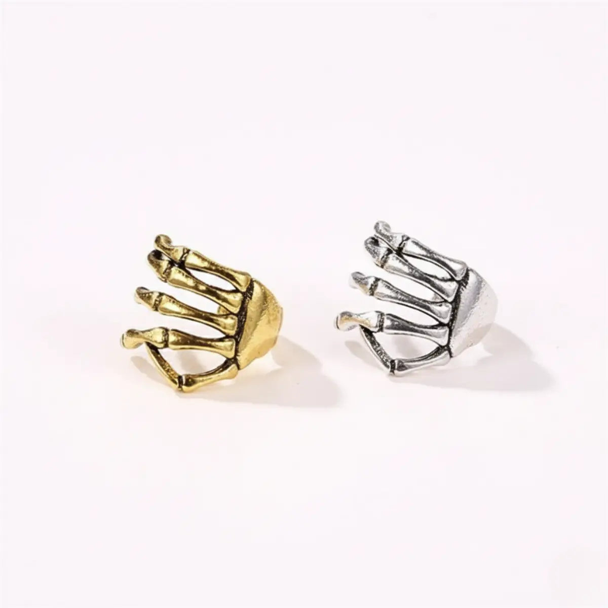 Skeleton Hand Ear Cuff Gold and Silver