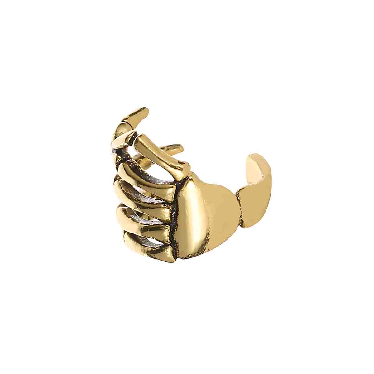 Skeleton Hand Ear Cuff Gold - Xenos Jewelry