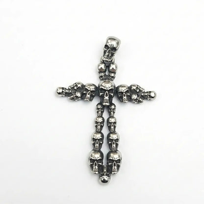 Small Skull Cross Necklace Pendant Only