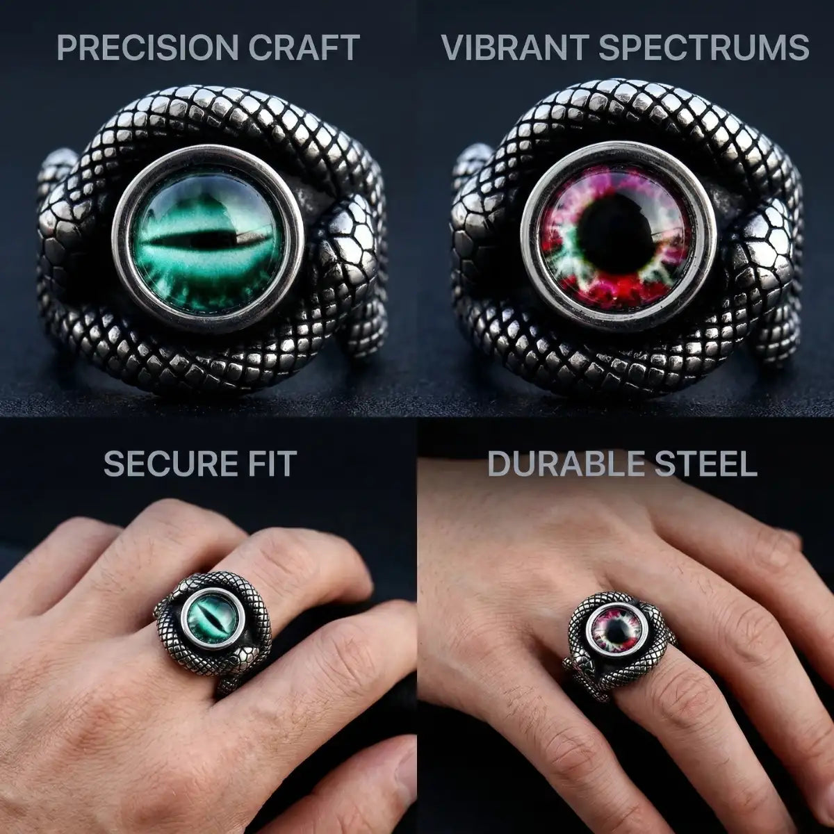 Snake Eye Ring Features