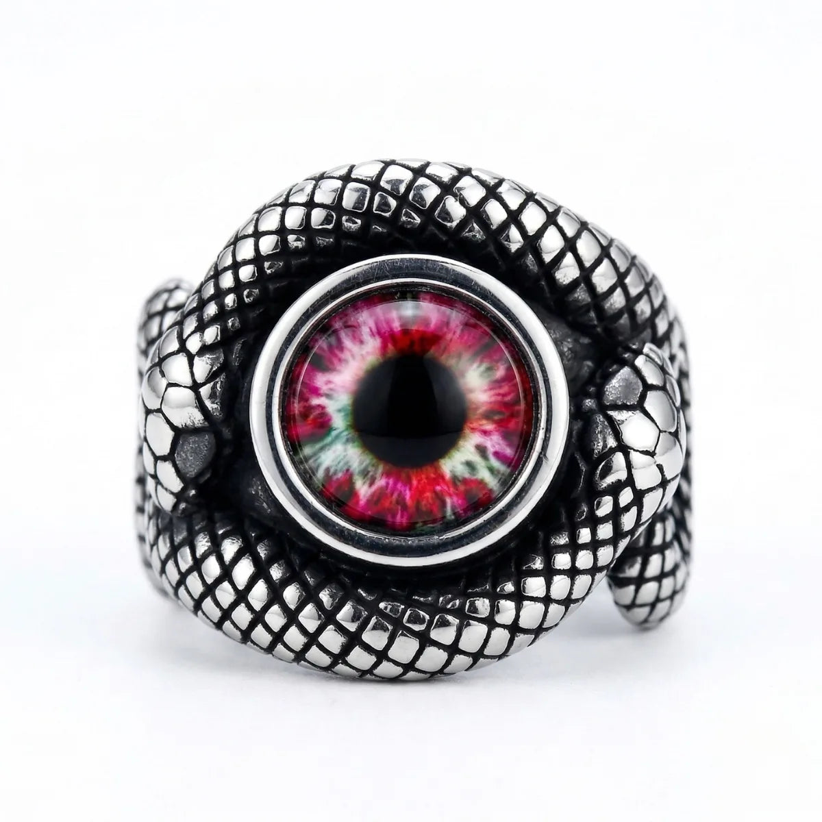 Snake Red Eye Ring Details
