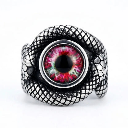 Snake Red Eye Ring Details