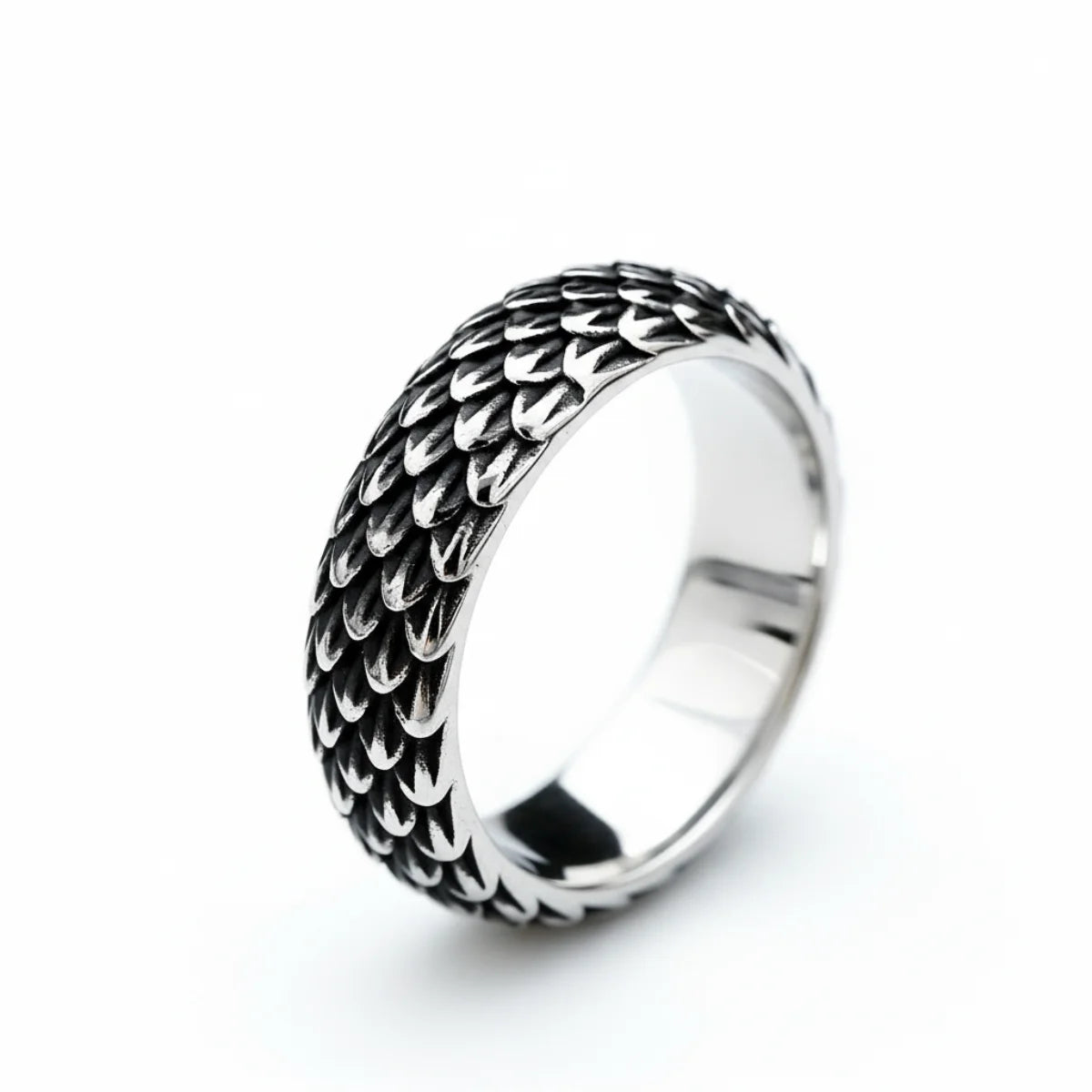 Stainless Steel Snake Skin Ring | Xenos Jewelry Stainless Steel Snake Skin Ring | Xenos Jewelry