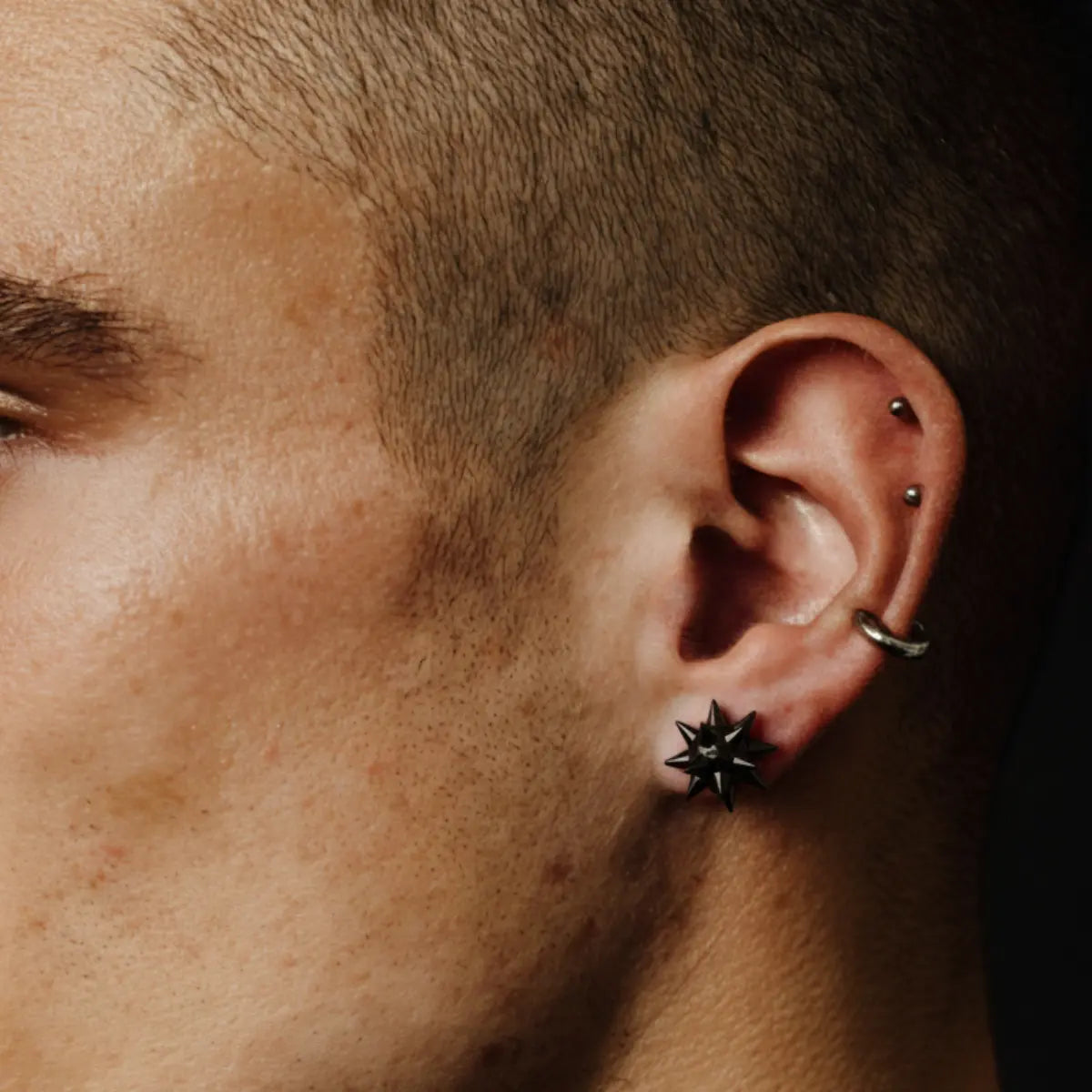 Spiky Ball Stud Earrings Xenos Jewelry - Main Image